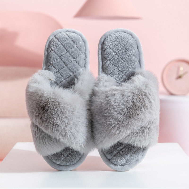 Zapatillas de peluche de peluche de invierno de PVC al por mayor